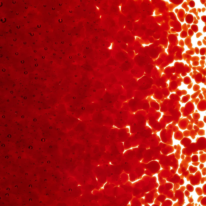 Red Striker Transparent Bullseye Medium Frit 1122