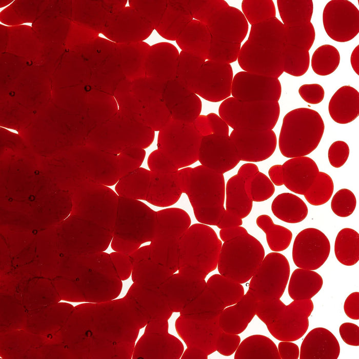 Red Striker Transparent Bullseye Coarse Frit 1122