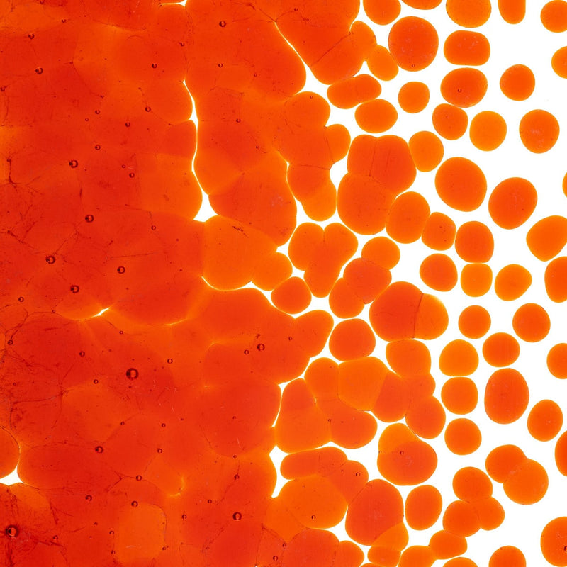Orange Striker Transparent Bullseye Coarse Frit 1125