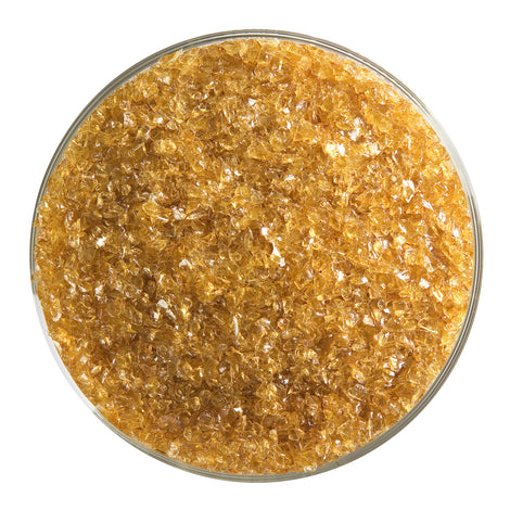 Medium Amber Transparent Bullseye Medium Frit 1137