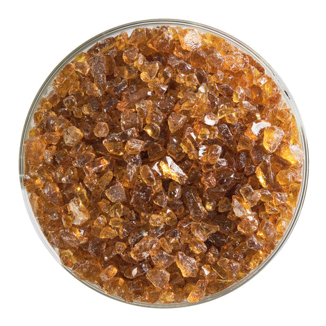 Medium Amber Transparent Bullseye Coarse Frit 1137