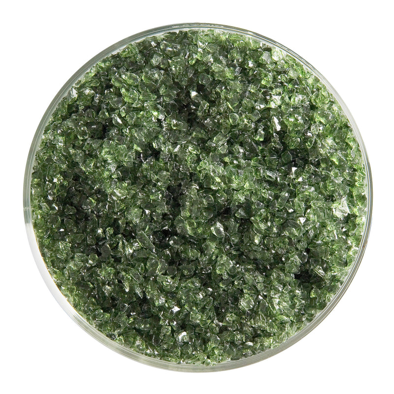 Olive Green Transparent Bullseye Medium Frit 1141