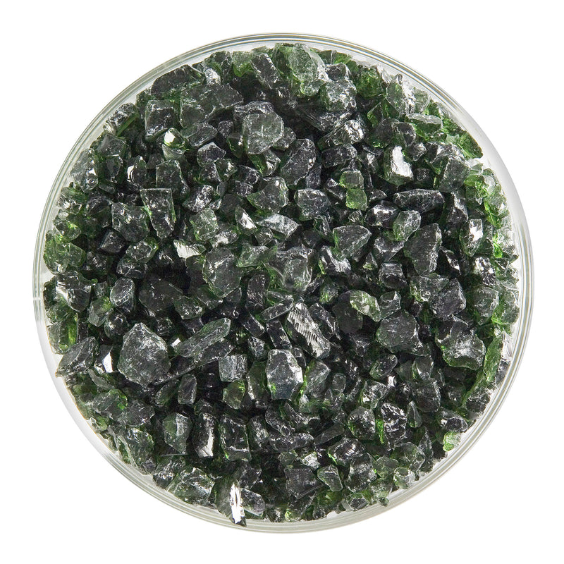 Kelly Green Transparent Bullseye Coarse Frit 1145