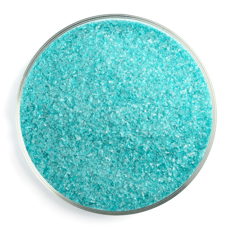 Peacock Blue Transparent Bullseye Fine Frit 1176