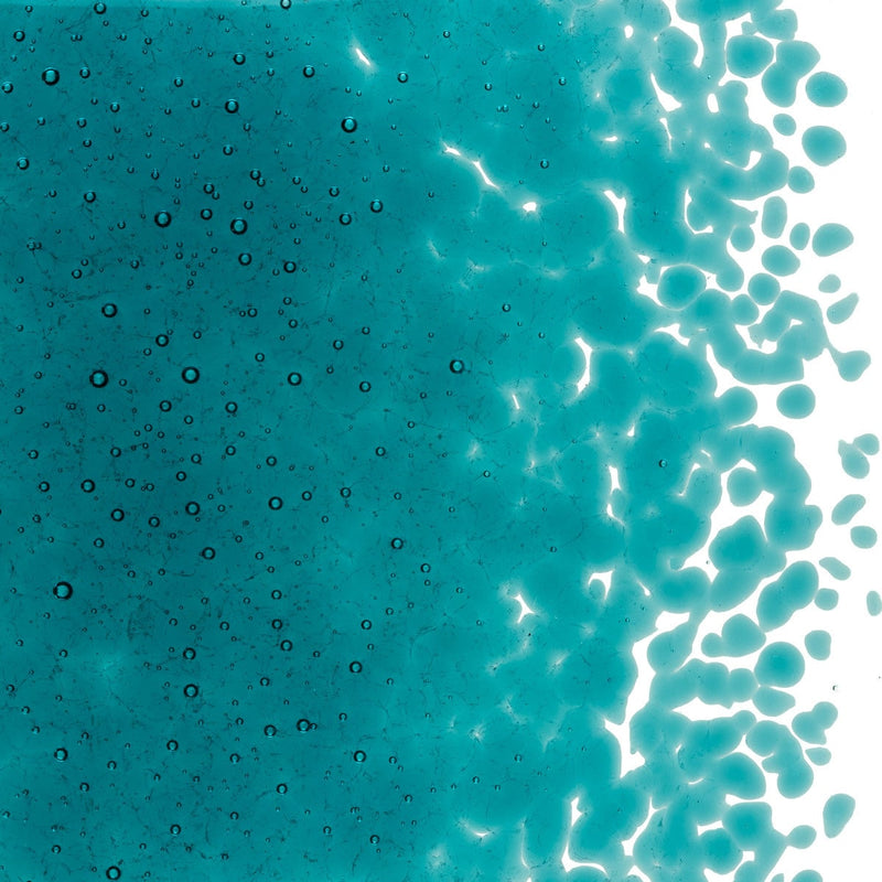 Peacock Blue Transparent Bullseye Frit 1176