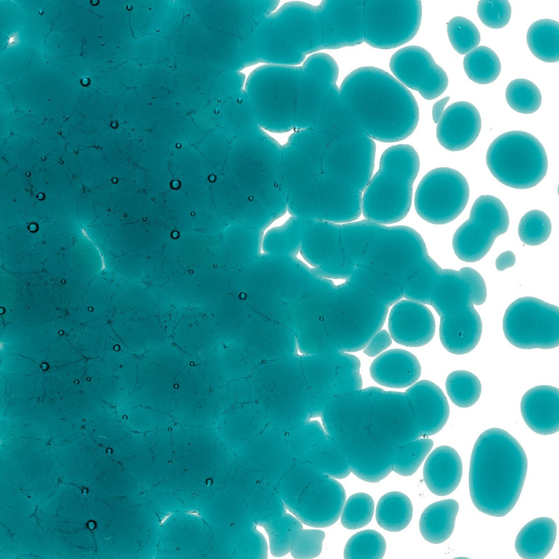 Peacock Blue Transparent Bullseye Frit 1176