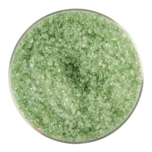 Leaf Green Transparent Bullseye Medium Frit 1217