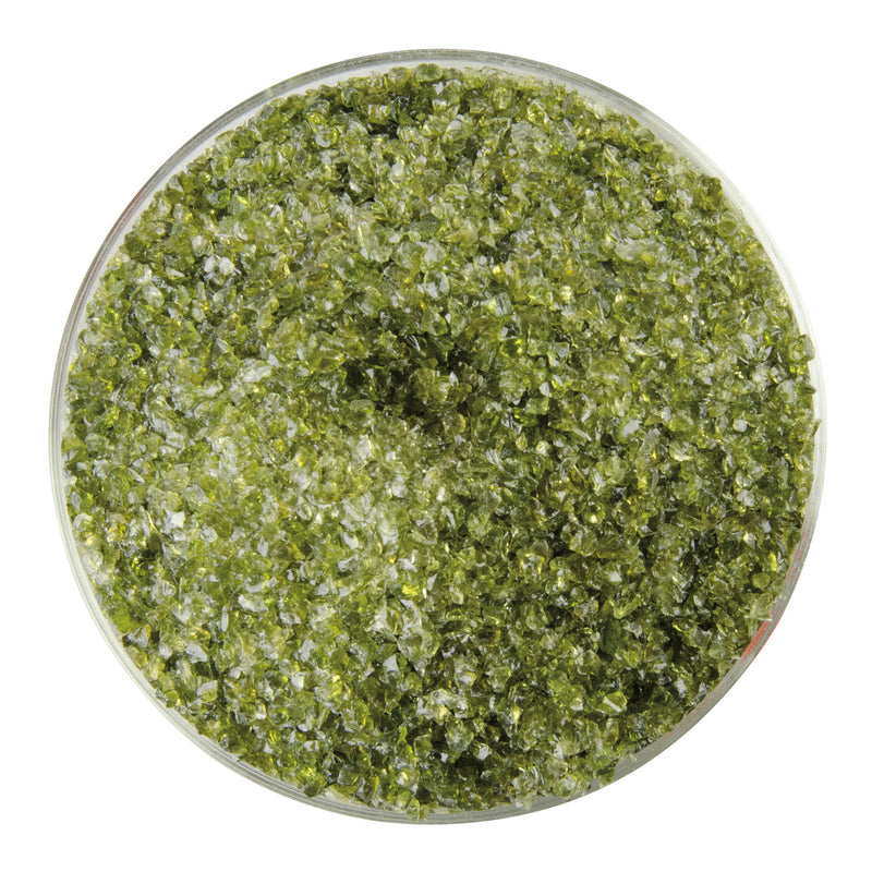 Lily Pad Green Transparent Bullseye Medium Frit 1226