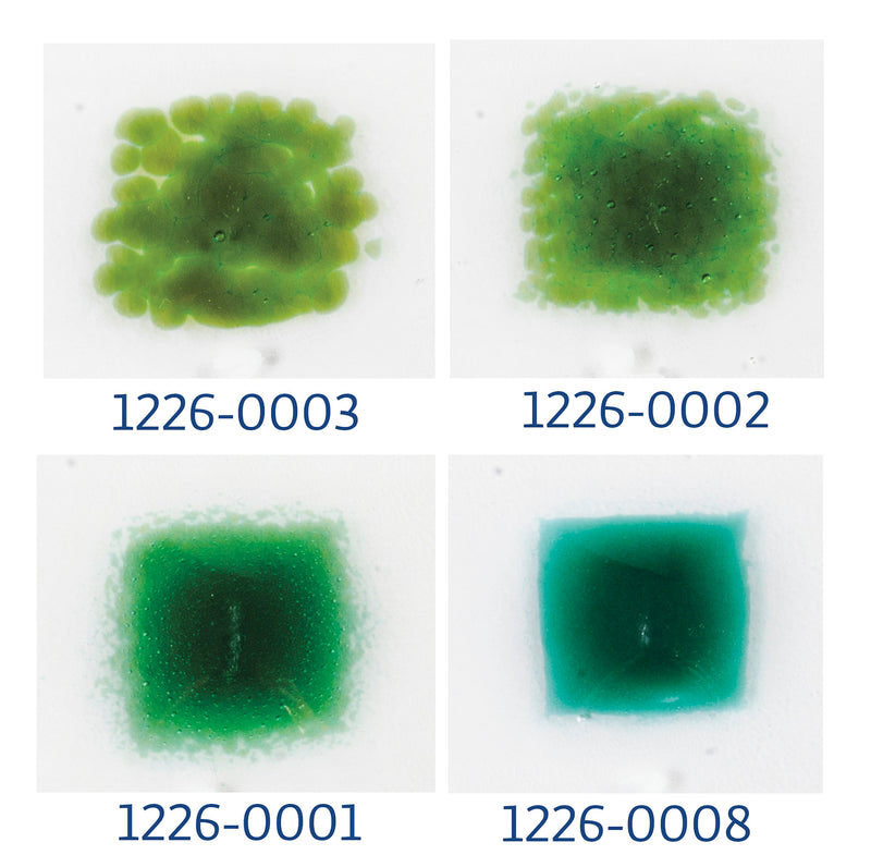 Lily Pad Green Transparent Bullseye Medium Frit 1226