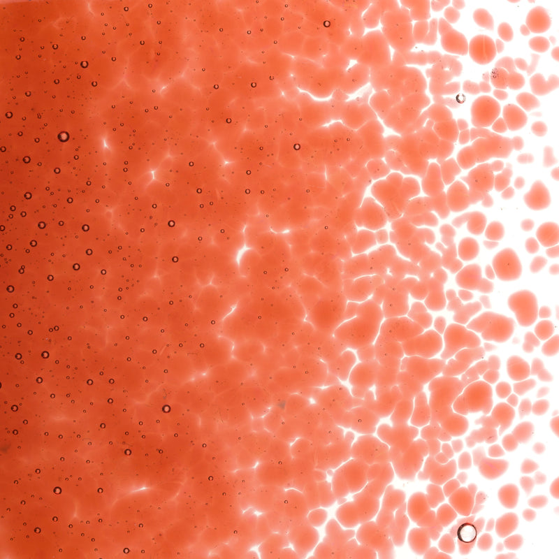 Sunset Coral Striker Transparent Bullseye Medium Frit 1305