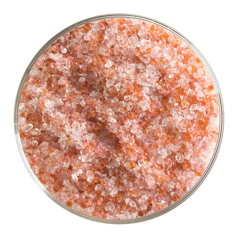 Sunset Coral Striker Transparent Bullseye Medium Frit 1305