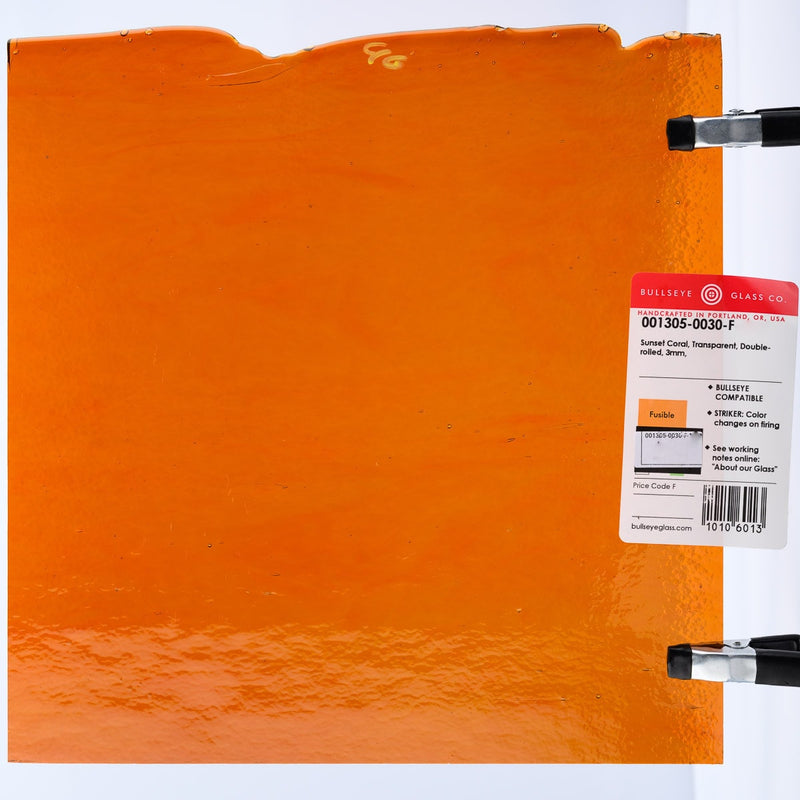 Sunset Coral Striker Transparent Bullseye Sheet 1305 3mm Full Sheet