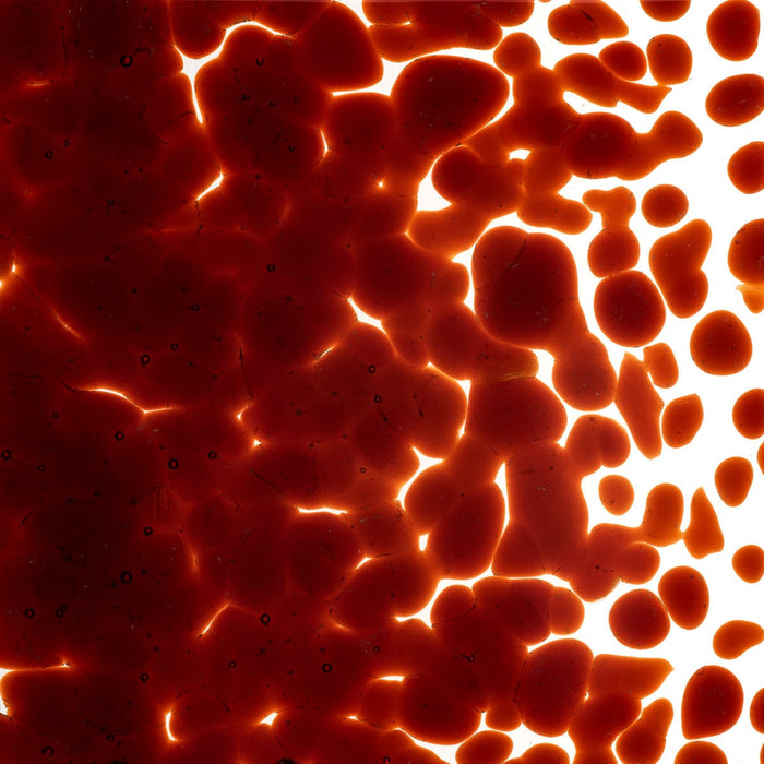 Carnelian Striker Transparent Bullseye Coarse Frit 1321