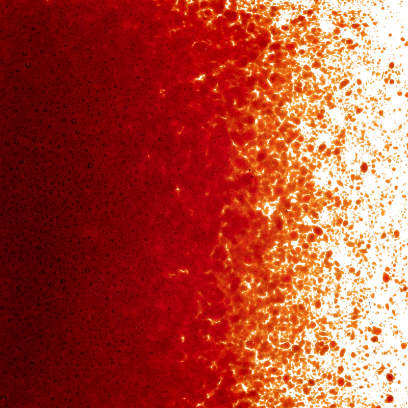 Garnet Red Striker Transparent Bullseye Fine Frit 1322