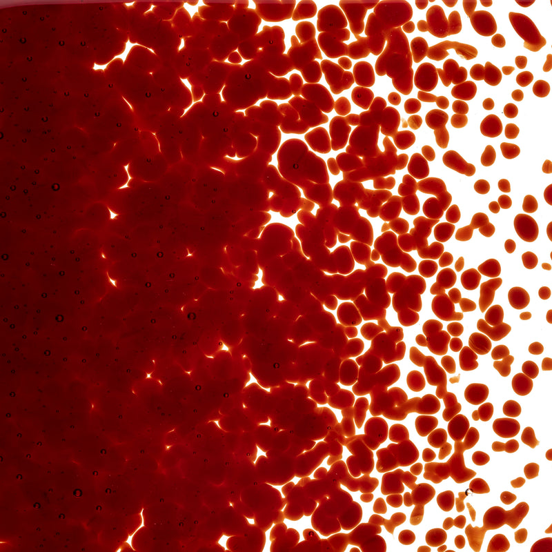 Garnet Red Striker Transparent Bullseye Medium Frit 1322