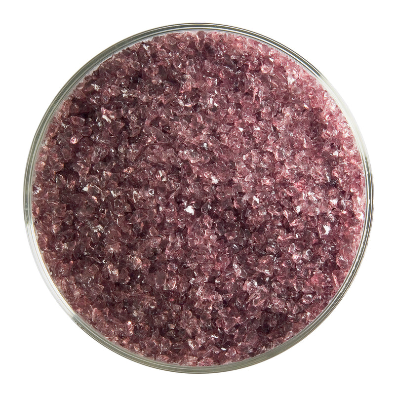 Light Plum Transparent Bullseye Medium Frit 1405