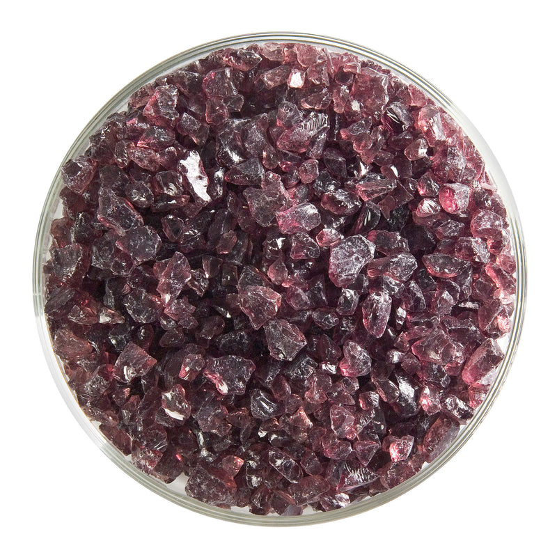 Light Plum Transparent Bullseye Coarse Frit 1405
