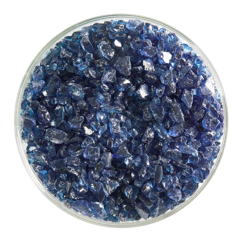 Steel Blue Transparent Bullseye Coarse Frit 1406