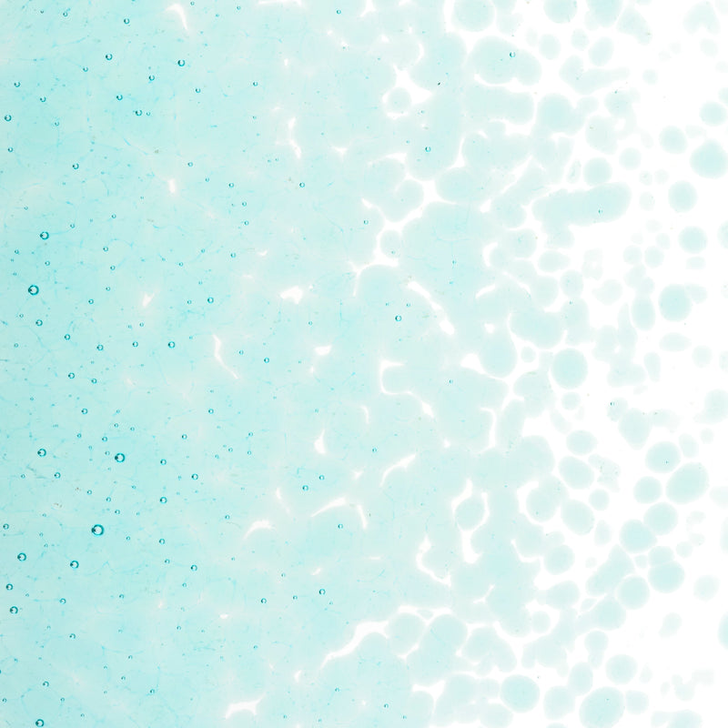 Light Aquamarine Blue Transparent Bullseye Medium Frit 1408