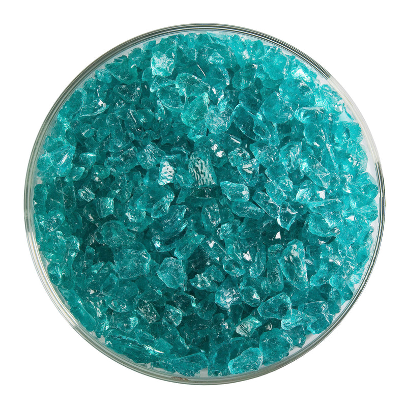 Light Aquamarine Blue Transparent Bullseye Coarse Frit 1408