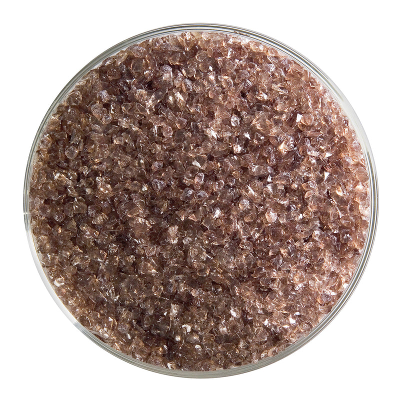Light Bronze Transparent Bullseye Medium Frit 1409