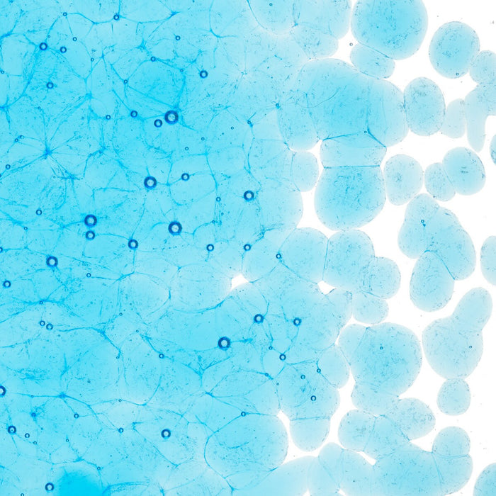 Light Turquoise Blue Transparent Bullseye Frit 1416