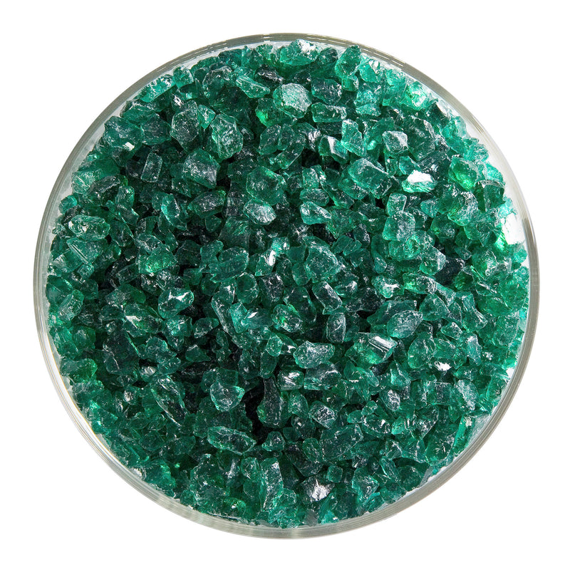 Emerald Green Transparent Bullseye Coarse Frit 1417