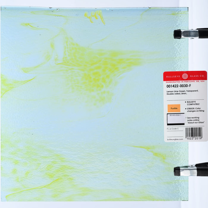 Lemon Lime Green Striker Transparent Bullseye Sheet 1422 2MM