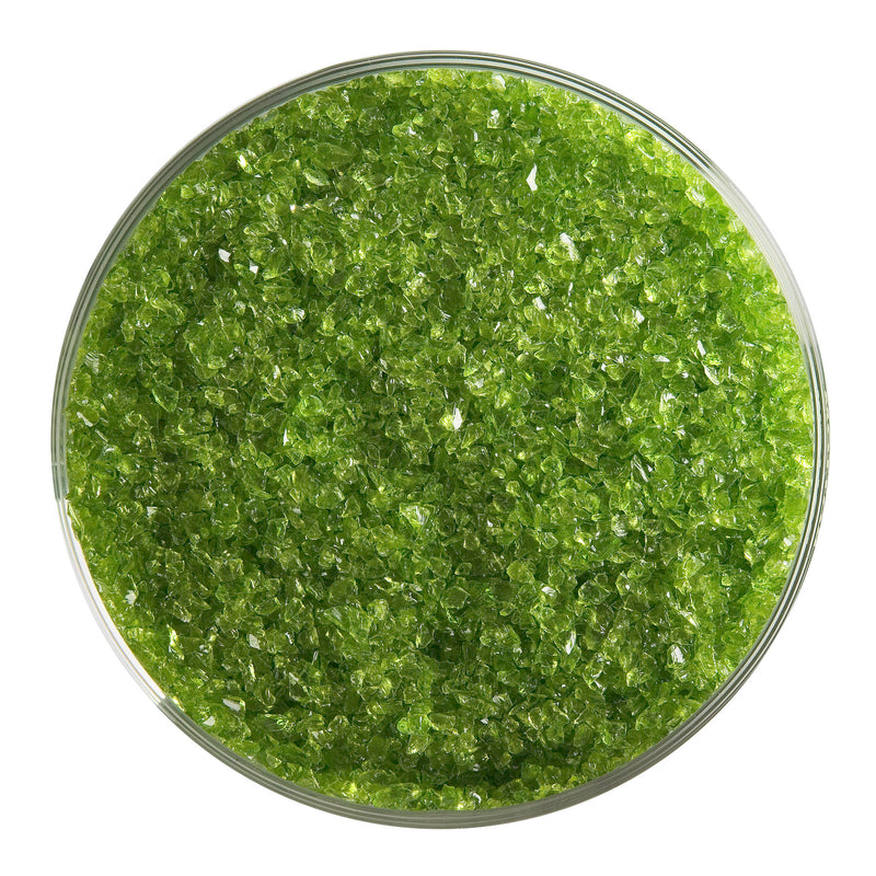 Spring Green Transparent Bullseye Medium Frit 1426