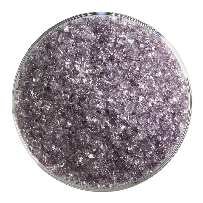 Light Silver Grey Transparent Bullseye Medium Frit 1429