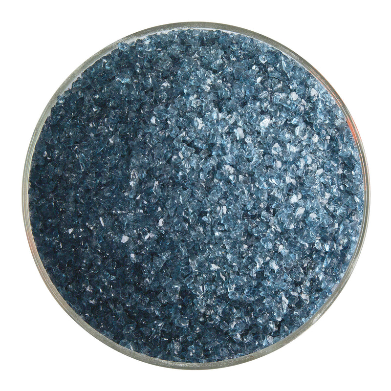 Sea Blue Transparent Bullseye Medium Frit 1444