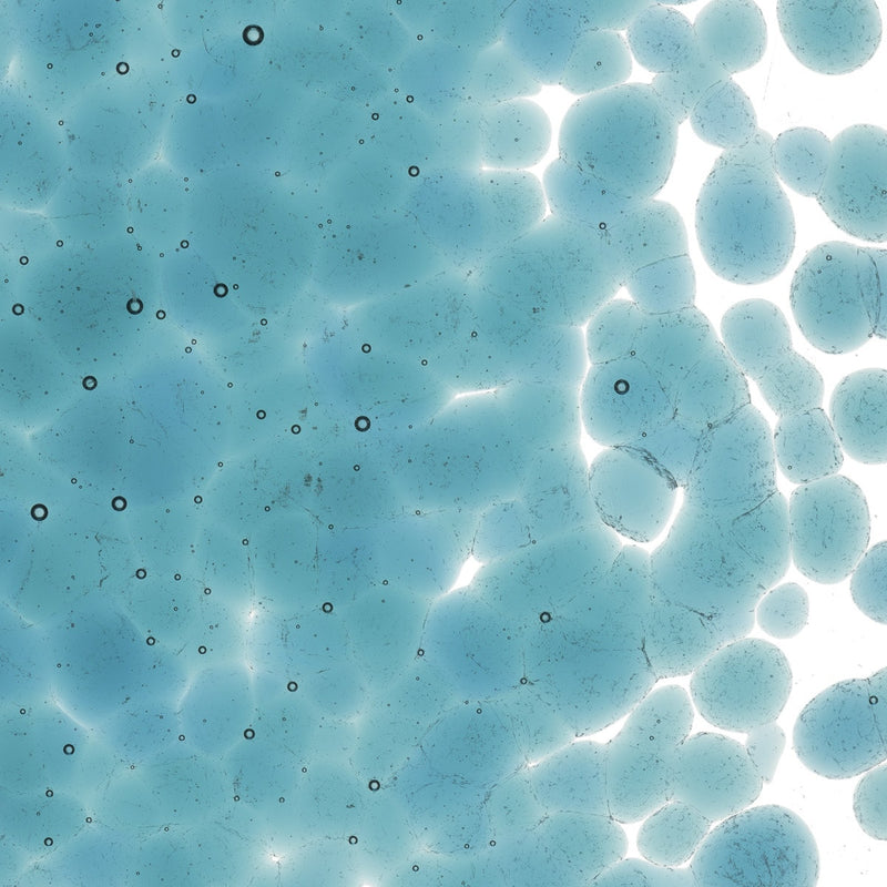 Sea Blue Transparent Bullseye Frit 1444