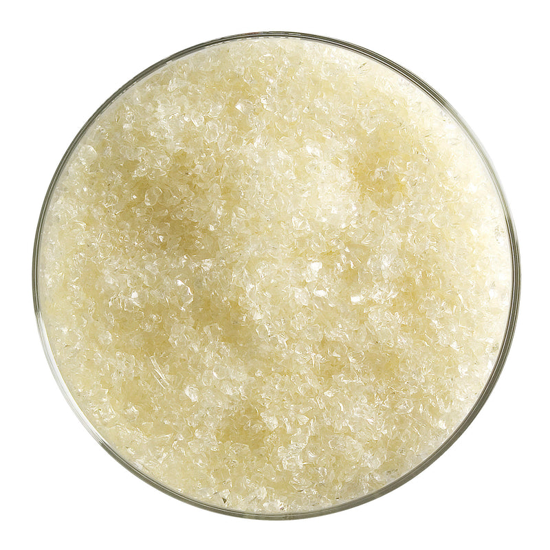 Pale Yellow Tint Bullseye Medium Frit 1820