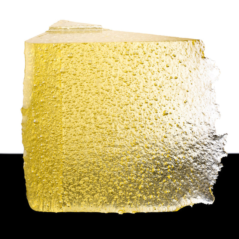 Pale Yellow Tint Bullseye Medium Frit 1820