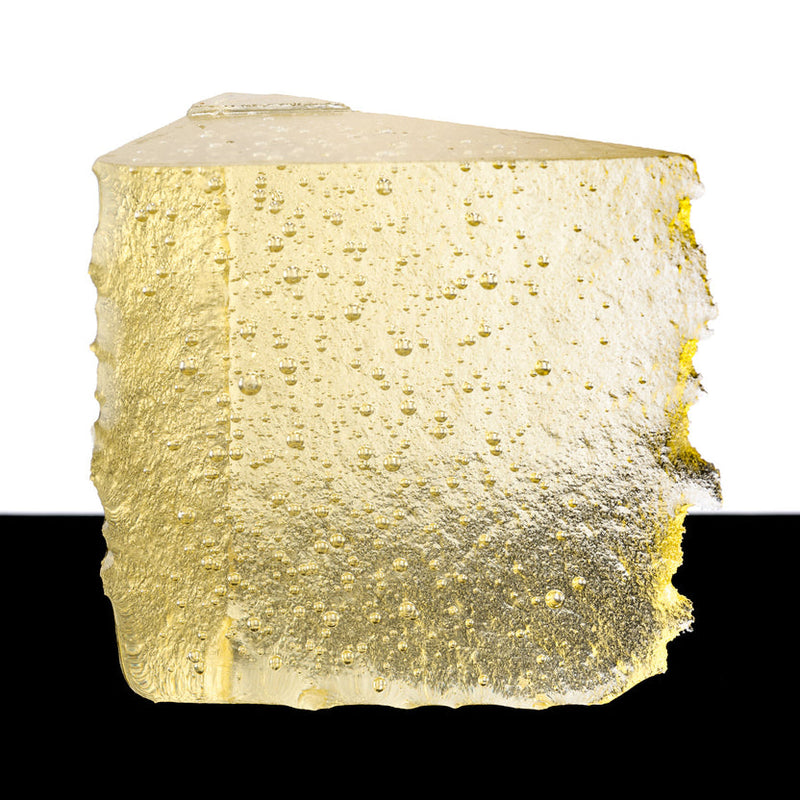 Pale Yellow Tint Bullseye Coarse Frit 1820