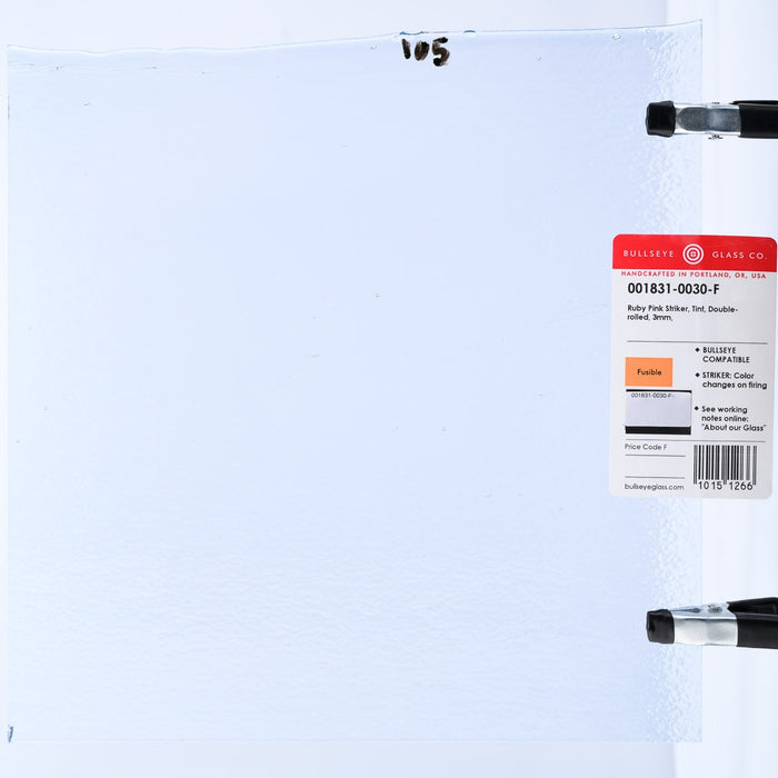 Ruby Pink Striker Transparent Bullseye Sheet 1831 3MM