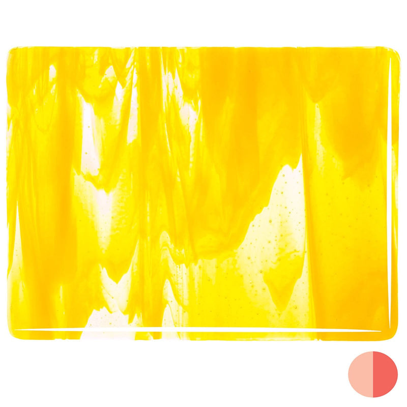 Clear, Sunflower Yellow Streaky Striker Bullseye Sheet 2020 3MM