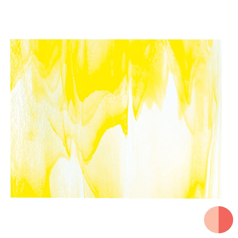Clear, Sunflower Yellow Streaky Striker Bullseye Sheet 2020 3MM