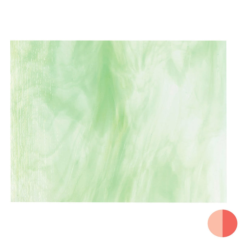 Clear, Spring Green Streaky Striker Bullseye Sheet 2026 3mm Full Sheet