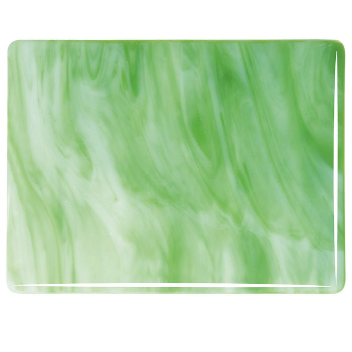 White, Light Green Streaky Bullseye Sheet 2107 3MM