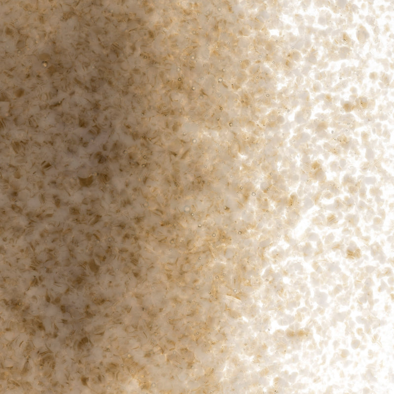 White Dark Brown Opaque Bullseye Fine Frit 2109