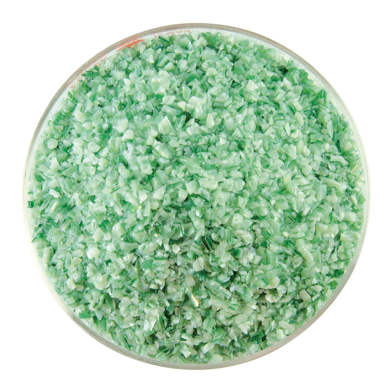Mint Green, Deep Forest Green Opaque Bullseye Medium Frit 2112