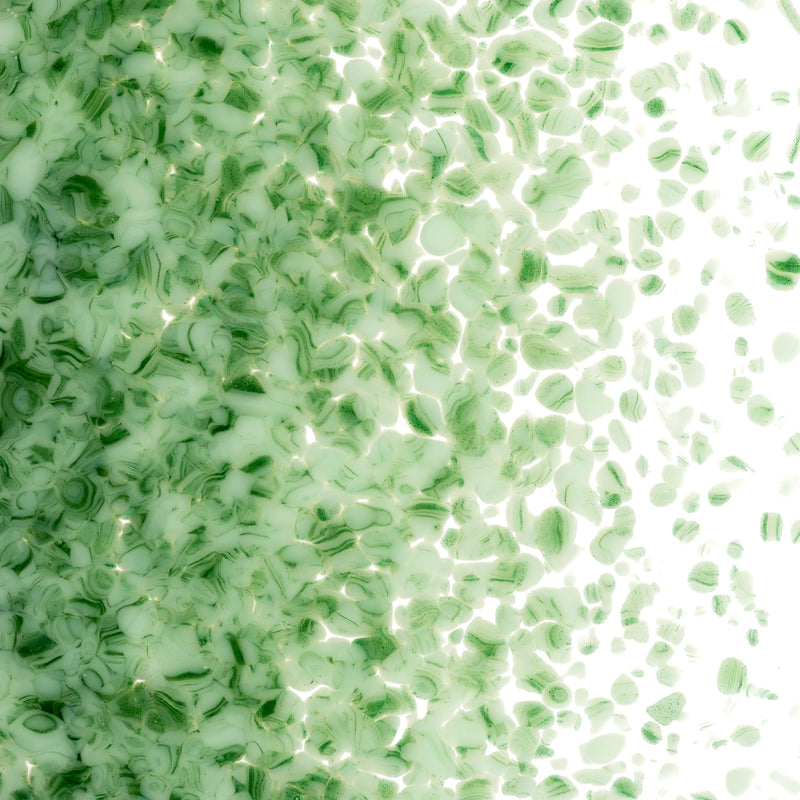 Mint Green, Deep Forest Green Opaque Bullseye Medium Frit 2112