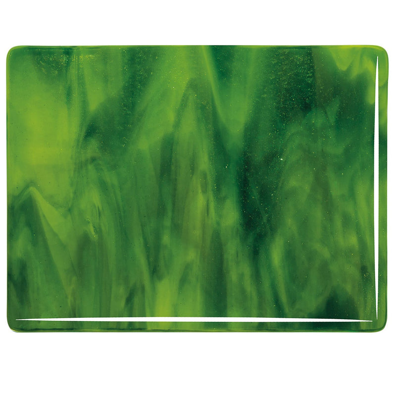 Yellow, Deep Forest Green Streaky Bullseye Sheet 2121 3MM