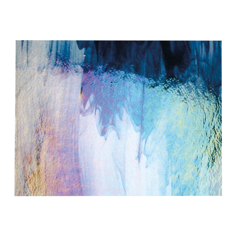 Clear, Blue Aventurine, Iridescent Rainbow Bullseye Sheet 2140 3MM