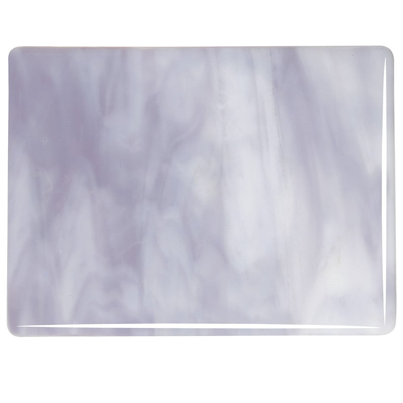 White Opal, Lavender Blue Streaky Bullseye Sheet 2304 3MM