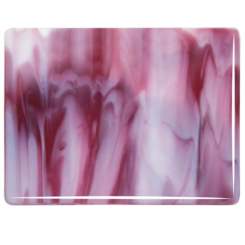 White, Cranberry Pink Streaky Bullseye Sheet 2310 3MM