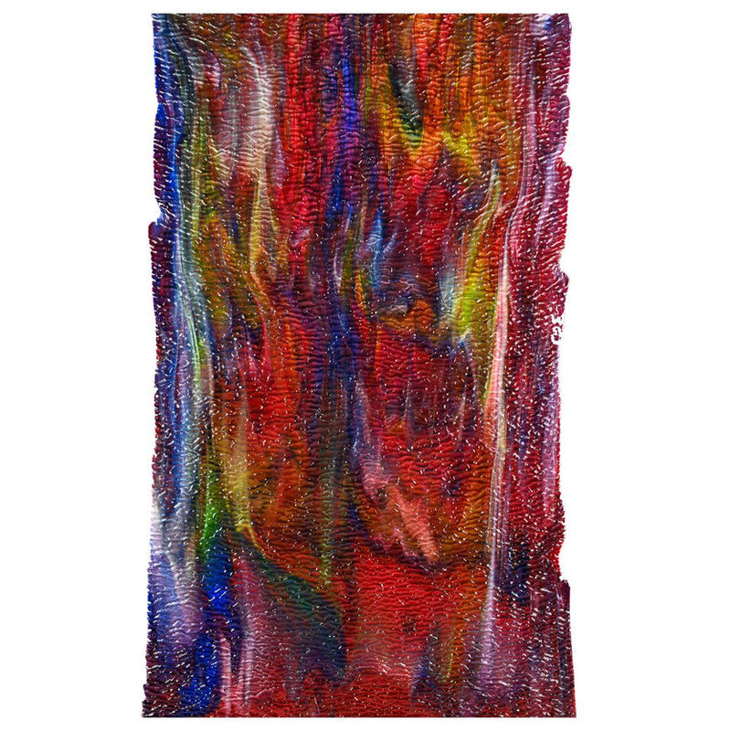 Cranberry Pink, Royal Blue, Spring Green, White Mixed Ripple Bullseye Sheet 3026 3MM