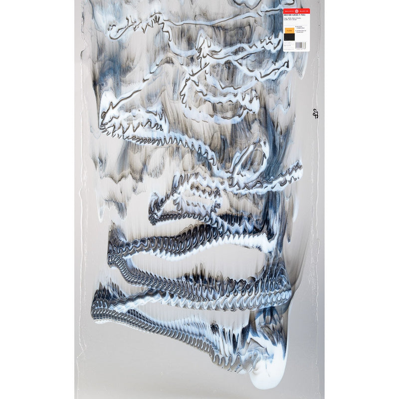 Clear, White, Black Graffiti Bullseye Sheet 3100 3MM