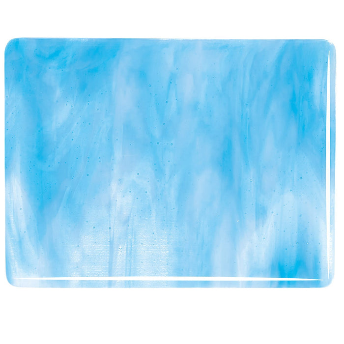 Clear, Turquoise Blue, White Streaky Bullseye Sheet 3116 3MM